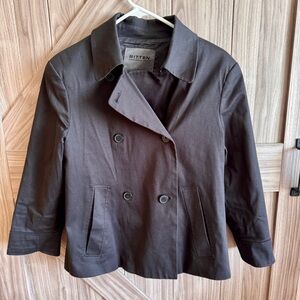 Bitten by Sarah Jessica Parker Black Pea Coat Classic Design